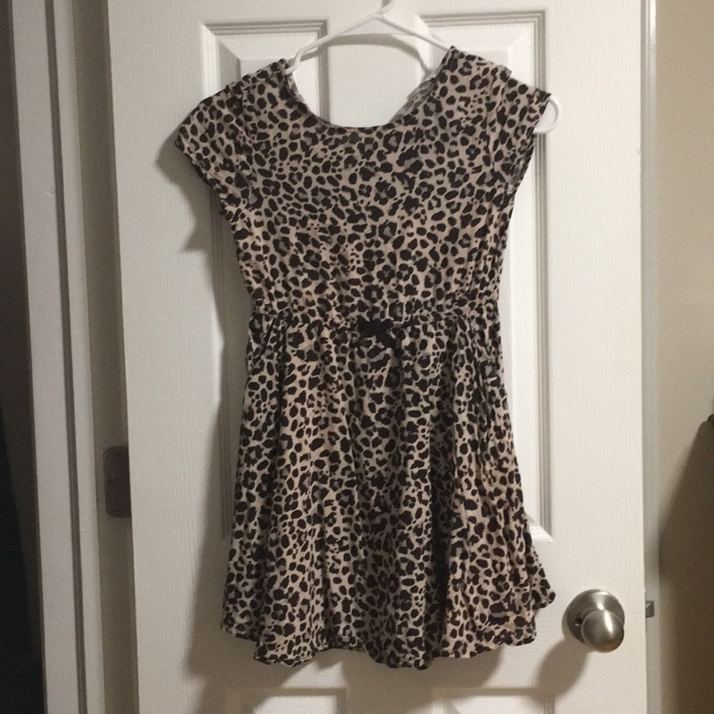 Girls leopard print sundress
